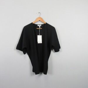 COS Black Ribbed Blouse